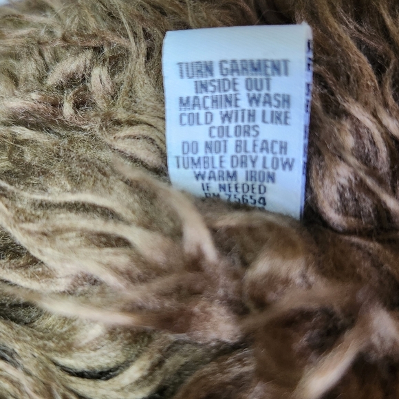 Abercrombie & Fitch Y2K Wolf Jaw Jacket Hoodie Hooded Sweatshirt FauxFur Sherpa - Picture 10 of 14